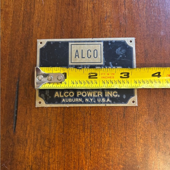 Alco Lube Oil Pump Mini Sign - Picture 2 of 5